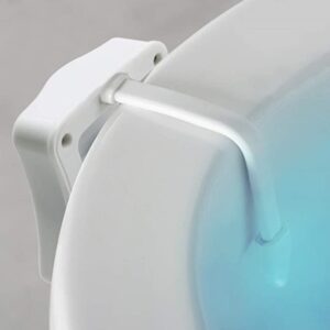 Lampa Led Wc, pentru vasul de toaleta cu senzor infrarosu de miscare si 8 lumini - imagine 3