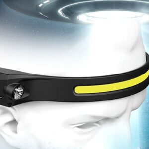 Lanterna De Cap LED, Profesionala, acumulator, senzor miscare, 5 moduri lumina - imagine 3