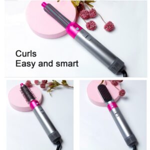 Ondulator Par, Perie Electrica Multifunctionala 5 In 1 Cu Aer Cald - imagine 3