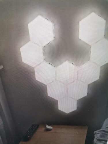 Lampa Modulara Hexagon, Senzor tactil si telecomanda SET 3 BUCATI photo review