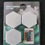 Lampa Modulara Hexagon, Senzor tactil si telecomanda SET 3 BUCATI photo review