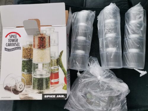 Carusel condimente, set 12 recipiente Spice Tower photo review