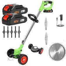 Motocoasa Electrica Cu 2 AcumulatorI De 48V, Roti Detasabile, Autonomie 4 ore, 4000 MAH