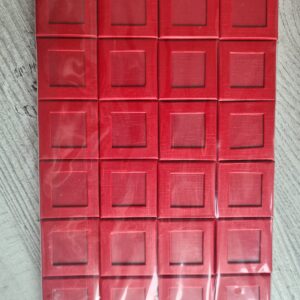 SET 24 x Brose Martisor în Cutie Rosie cu Fereastra – 4x4cm, Model 2026, Cadou Tradițional pentru Primăvară - imagine 3