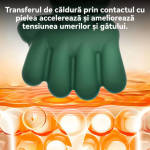 Aparat masaj cervical gat si umeri 4D cu incalzire, ManifestAct profesional, fara fir, masaj ce imita mana umana, 3 moduri, cu autonomie la baterie de pana la 12 zile pentru relaxare si dureri musculare perfect pentru un cadou pentru cei dragi - imagine 4