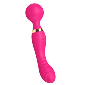 Vibrator pentru punctul G si clitoris VibeControl PassionPulse, Stimulare dubla, Silicon, Impermeabil, Fucsia, 22x3,7 cm