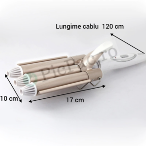 Ondulator de Par cu 3 Tuburi - Control Profesional Temperatura, Aranjare Rapida in O Singura Trecere - imagine 4