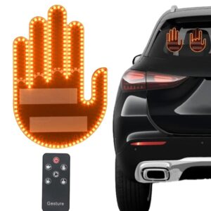 SET 2 x Semn LED auto cu telecomanda design mana 4 moduri efect vizual stralucitor (copie)